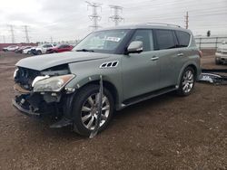 Salvage cars for sale at Elgin, IL auction: 2012 Infiniti QX56