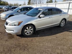 Salvage cars for sale from Copart Bowmanville, ON: 2008 Honda Accord EXL