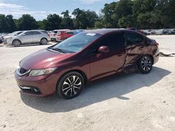 Salvage cars for sale at Ocala, FL auction: 2013 Honda Civic EXL
