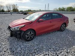 Salvage cars for sale at Barberton, OH auction: 2020 KIA Forte FE