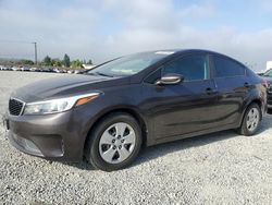 Salvage cars for sale at Mentone, CA auction: 2017 KIA Forte LX