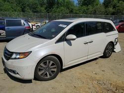 Salvage cars for sale at Waldorf, MD auction: 2014 Honda Odyssey Touring