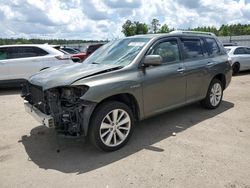 Salvage cars for sale from Copart Harleyville, SC: 2009 Toyota Highlander Hybrid Limited