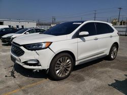 Salvage cars for sale at Sun Valley, CA auction: 2020 Ford Edge Titanium