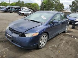 Salvage cars for sale from Copart Denver, CO: 2006 Honda Civic LX