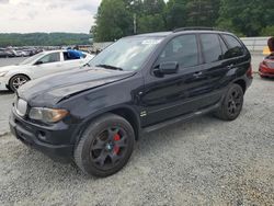 Salvage cars for sale from Copart Concord, NC: 2006 BMW X5 4.4I