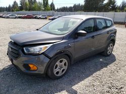 Salvage cars for sale from Copart Graham, WA: 2017 Ford Escape S