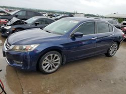 Salvage cars for sale at Grand Prairie, TX auction: 2013 Honda Accord Sport