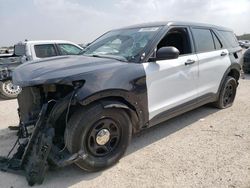 Salvage cars for sale at San Antonio, TX auction: 2021 Ford Explorer Police Interceptor
