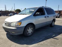 Salvage cars for sale at Wilmington, CA auction: 2002 Toyota Sienna LE