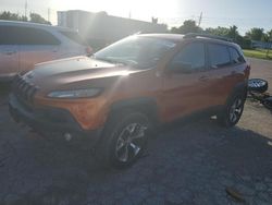 Salvage cars for sale at Cahokia Heights, IL auction: 2015 Jeep Cherokee Trailhawk