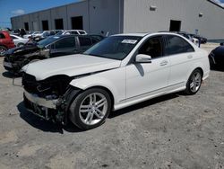 Salvage cars for sale at Jacksonville, FL auction: 2013 Mercedes-Benz C 250