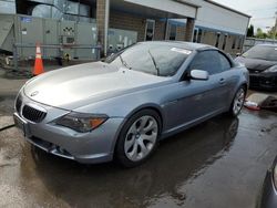Salvage cars for sale at New Britain, CT auction: 2004 BMW 645 CI Automatic