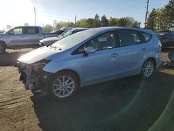 Toyota salvage cars for sale: 2012 Toyota Prius V