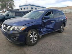Salvage cars for sale at Albuquerque, NM auction: 2017 Nissan Pathfinder S