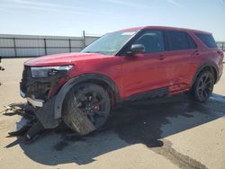 Salvage cars for sale at Fresno, CA auction: 2021 Ford Explorer ST