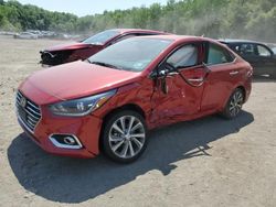 Salvage cars for sale at Marlboro, NY auction: 2022 Hyundai Accent Limited