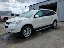 Salvage cars for sale at Chicago Heights, IL auction: 2012 Chevrolet Traverse LT