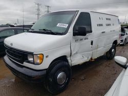 Salvage trucks for sale at Elgin, IL auction: 2001 Ford Econoline E350 Super Duty Van