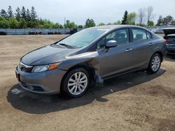 Vehiculos salvage en venta de Copart Bowmanville, ON: 2012 Honda Civic LX