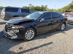 Salvage cars for sale from Copart Riverview, FL: 2022 Toyota Camry LE