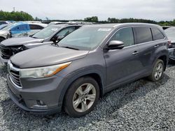 Salvage cars for sale at Concord, NC auction: 2016 Toyota Highlander Limited