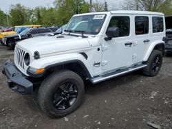 Salvage cars for sale at Marlboro, NY auction: 2022 Jeep Wrangler Unlimited Sahara
