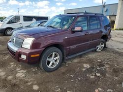 Salvage cars for sale at Woodhaven, MI auction: 2007 Mercury Mountaineer Luxury