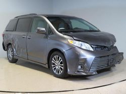 Salvage cars for sale from Copart Wilmington, CA: 2018 Toyota Sienna XLE