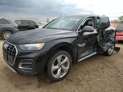 Salvage cars for sale from Copart Elgin, IL: 2021 Audi Q5 Premium Plus