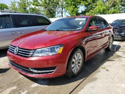 Salvage cars for sale at Bridgeton, MO auction: 2015 Volkswagen Passat S