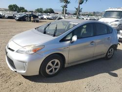 Salvage cars for sale at San Martin, CA auction: 2012 Toyota Prius