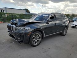 BMW x7 salvage cars for sale: 2020 BMW X7 XDRIVE40I