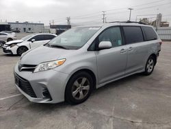 Salvage cars for sale at Sun Valley, CA auction: 2019 Toyota Sienna LE