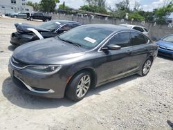 Salvage cars for sale from Copart Opa Locka, FL: 2015 Chrysler 200 Limited