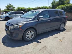 KIA Sedona LX salvage cars for sale: 2015 KIA Sedona LX