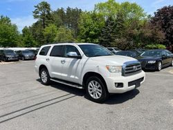 Salvage cars for sale from Copart North Billerica, MA: 2015 Toyota Sequoia Platinum