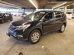 Salvage cars for sale at Wheeling, IL auction: 2015 Honda CR-V EXL