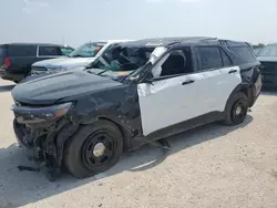 Salvage cars for sale at San Antonio, TX auction: 2021 Ford Explorer Police Interceptor