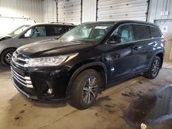 Toyota Highlander salvage cars for sale: 2018 Toyota Highlander SE