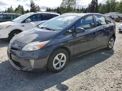 Salvage cars for sale from Copart Graham, WA: 2013 Toyota Prius