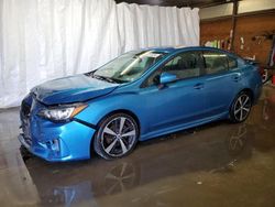 Salvage cars for sale at Ebensburg, PA auction: 2018 Subaru Impreza Sport