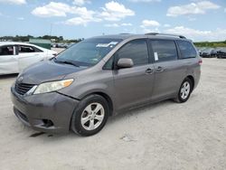 Salvage cars for sale at West Palm Beach, FL auction: 2013 Toyota Sienna LE