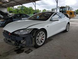 Salvage cars for sale at Cartersville, GA auction: 2015 Tesla Model S