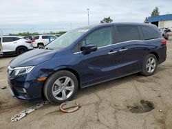 Salvage cars for sale at Woodhaven, MI auction: 2018 Honda Odyssey EX