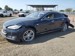 Salvage cars for sale at San Diego, CA auction: 2014 Tesla Model S
