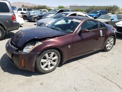 Salvage cars for sale at Las Vegas, NV auction: 2003 Nissan 350Z Coupe