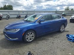 Salvage cars for sale from Copart Arlington, WA: 2015 Chrysler 200 Limited