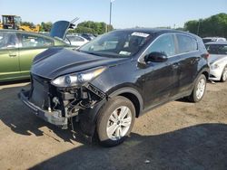 Salvage cars for sale at East Granby, CT auction: 2018 KIA Sportage LX
