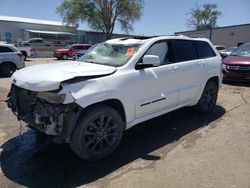 Salvage cars for sale at Albuquerque, NM auction: 2018 Jeep Grand Cherokee Overland
